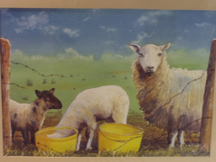 Ewe With Lambs - 