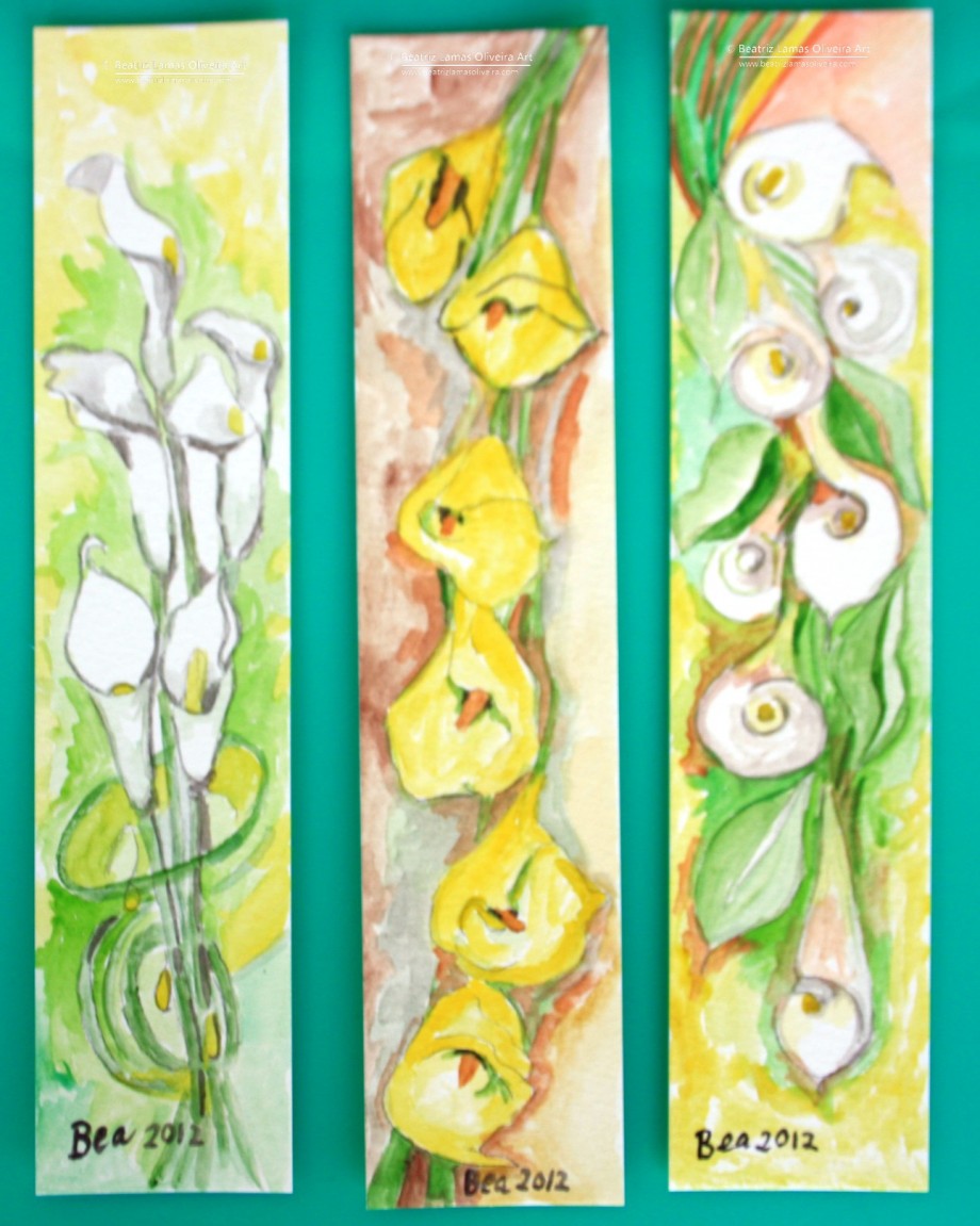 Marcadores De Livros Com Flores - 
