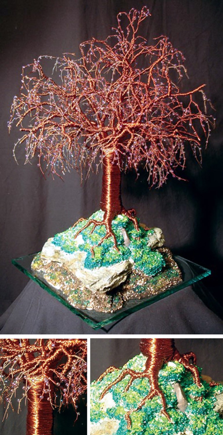 MYSTICAL ISLAND - Beaded Wire Tree - 