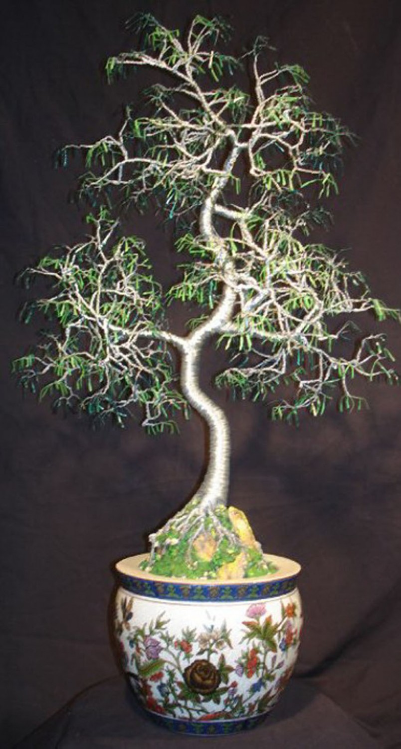 ORIENTAL BONSAI - Wire Tree Sculpture - 