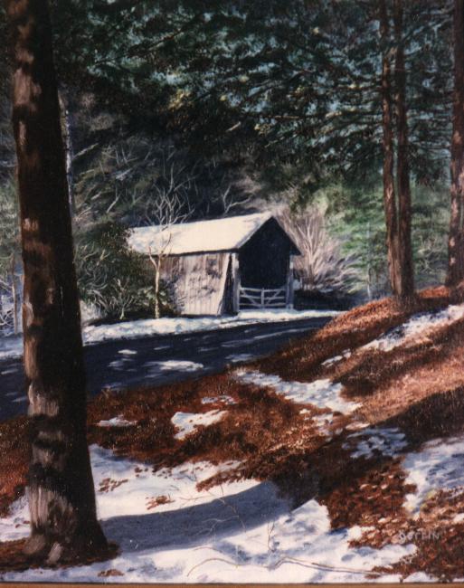 Covered Bridge On Dry Brook Road - 