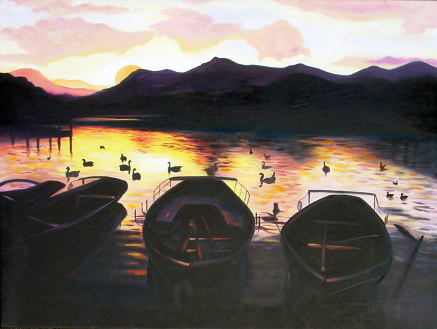 Sunset On Derwent Water - 