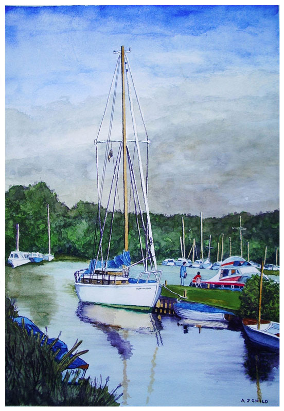 Boats On The Norfolk Broads - 