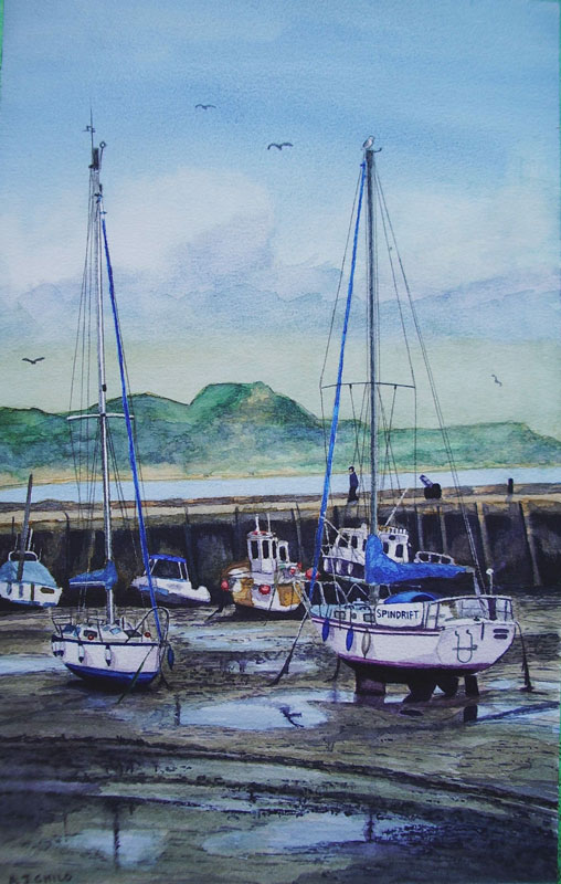 Tide Out At The Cobb, Lyme Regis Dorset - 