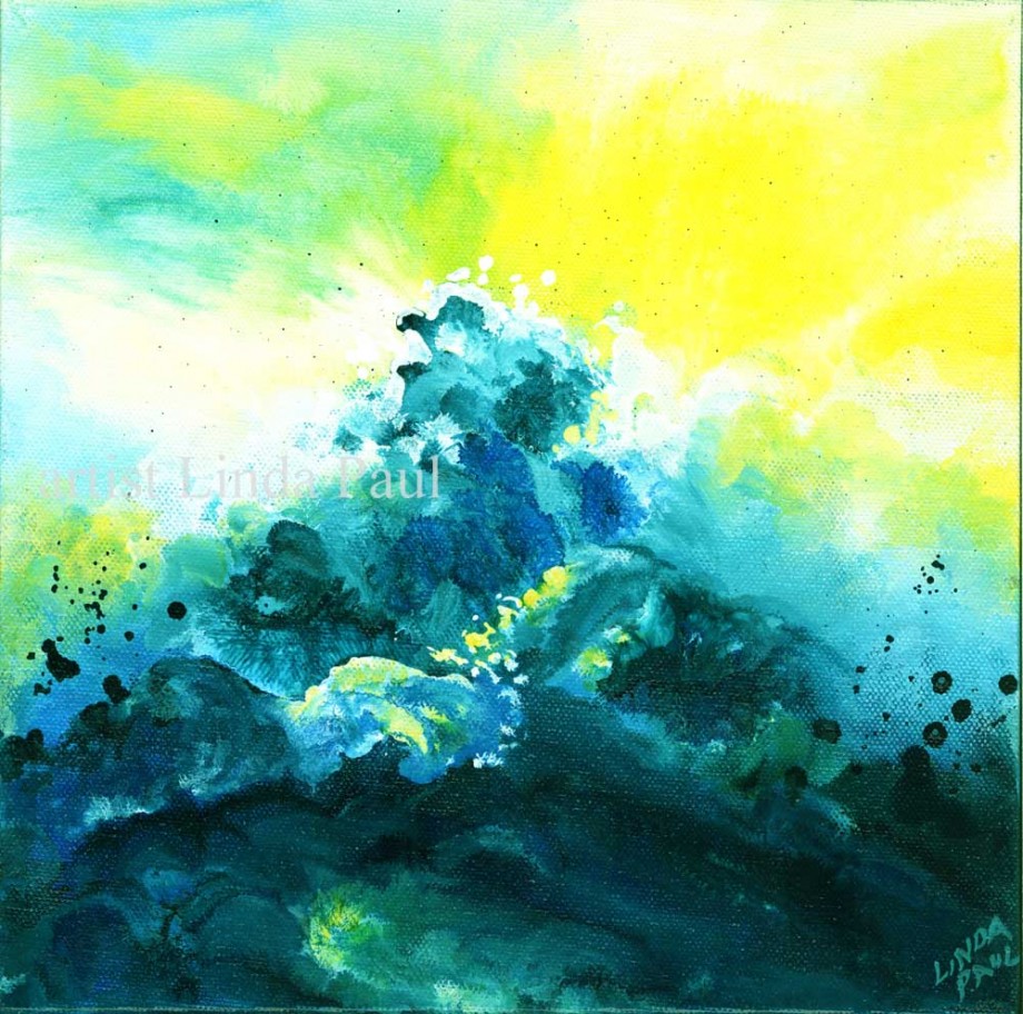 Ocean Wave Painting For Sale - 