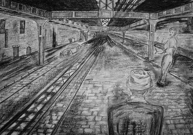 Film Noir Drawing - 
