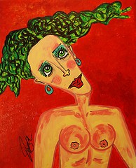 Green Hair Lady - 