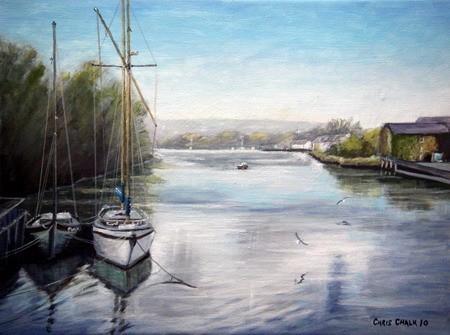 Boats At Cardigan Bridge - 