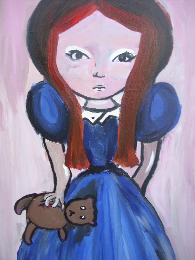 Girl With Teddy - 