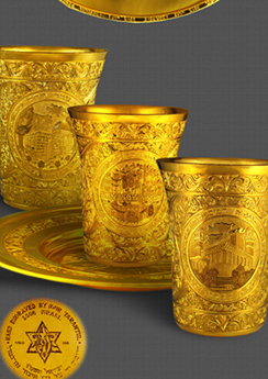 Gold Kiddush Cup - 