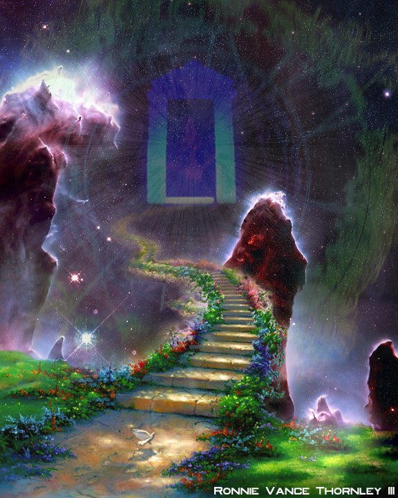 Fantasy Space Time Collage - 