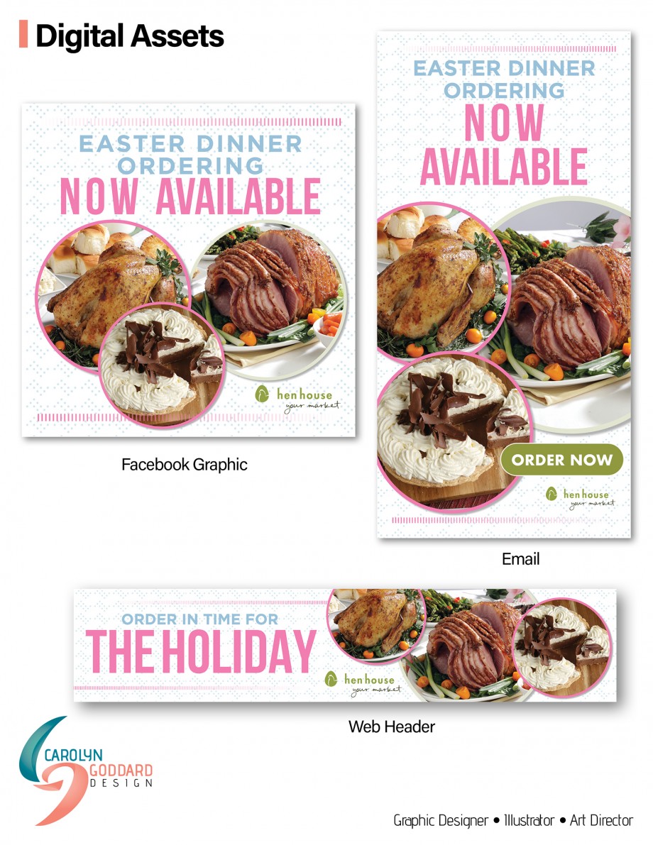 Easter Dinner Ordering Digital Campaign - 