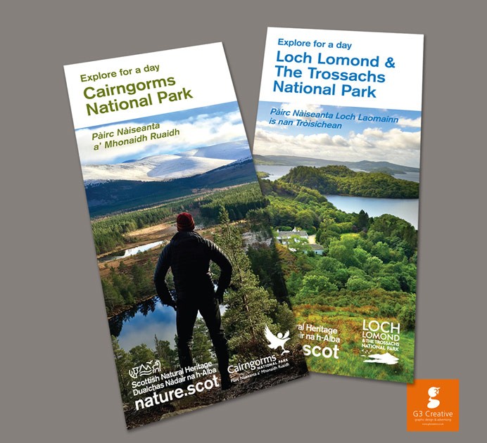 Explore For A Day National Park Leaflets Designed - 