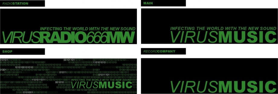 Virus Music: Logo Designs For A Music Company - 