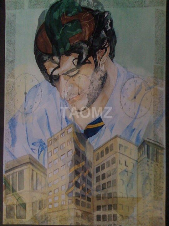 Time Is Money - Watercolour Overlay - 