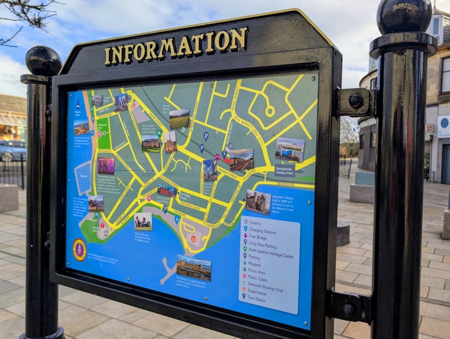 Saltcoats ,Map - 