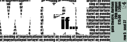 Typography - What If... Ticket - 