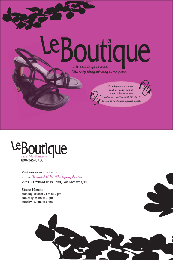 Le Boutique Direct Mailer - 
