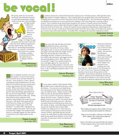 Letters Page, Magazine Layout - 