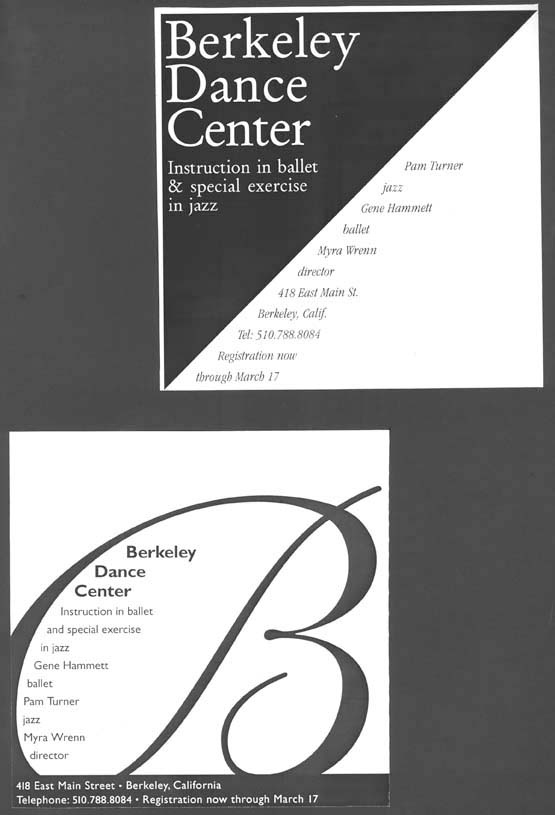 Berkeley Dance Center Flyers - 