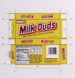 Milk Duds Box Layout - 