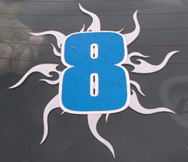 8 Vinyl Sticker - 