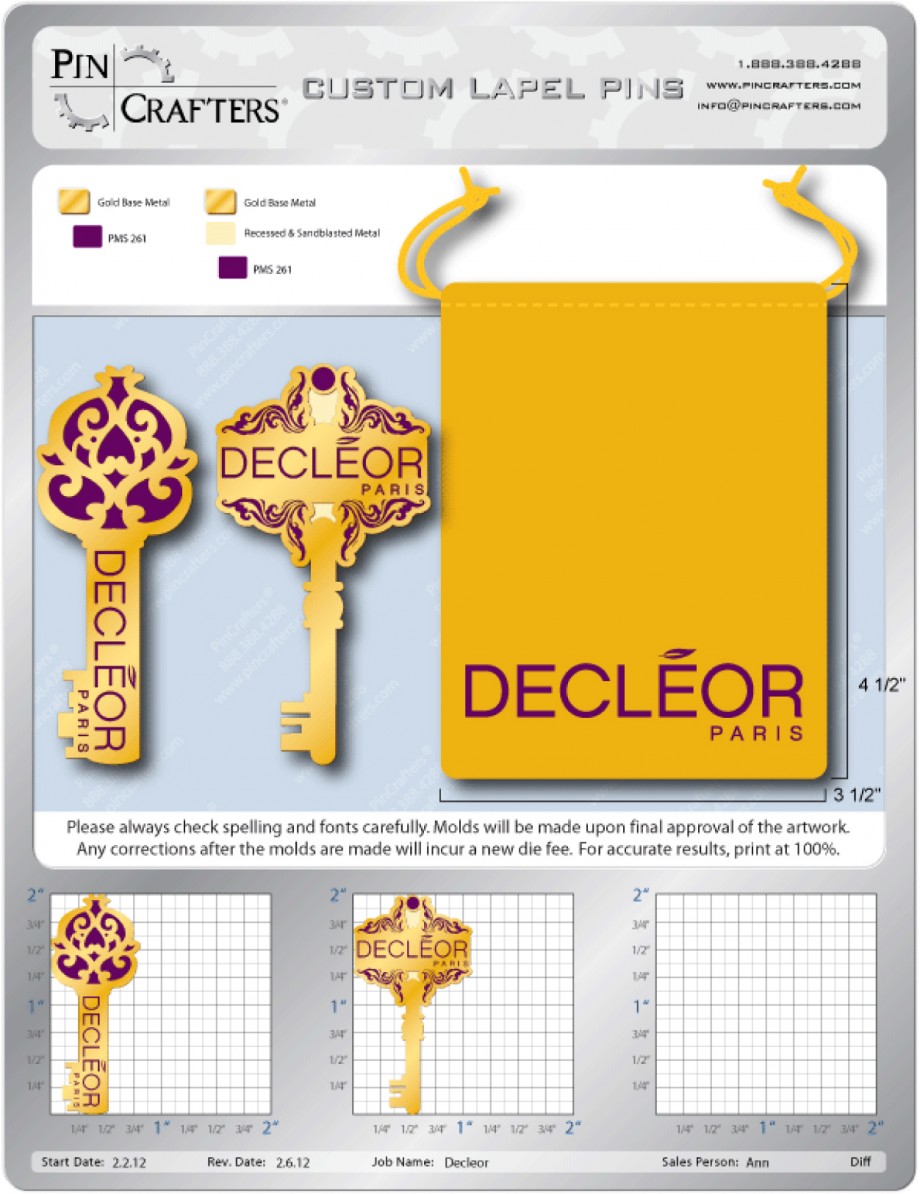 Decleor Lapel Pin - 