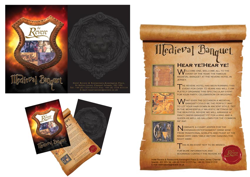 Medieval Banquet Brochure For Hotel - 