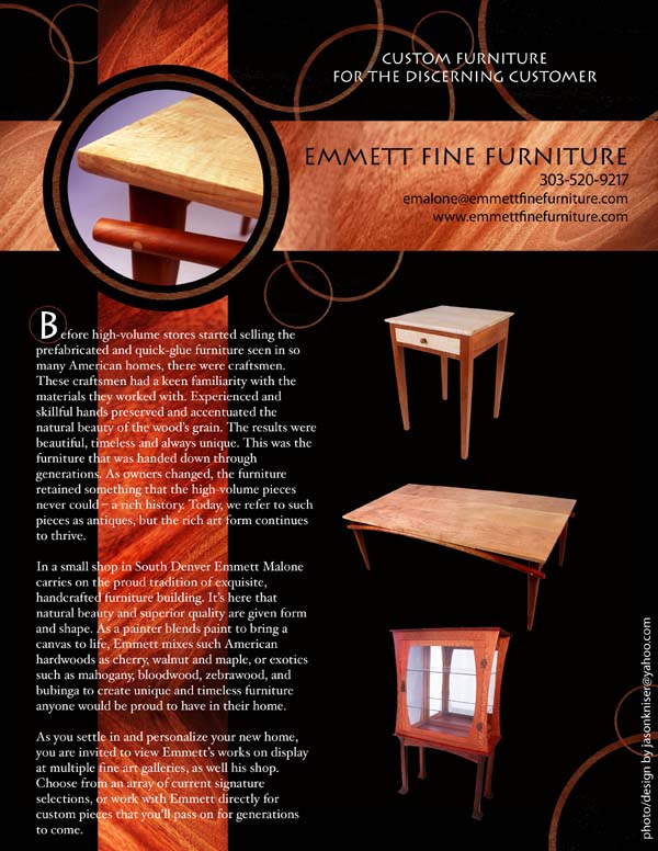 Emmett Fine Furniture Ad - 