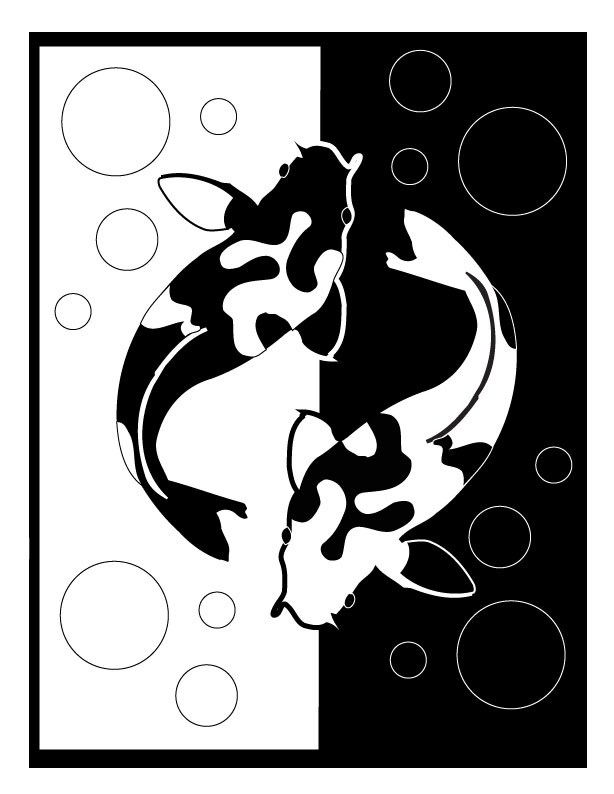 Yin And Yang Koi - 