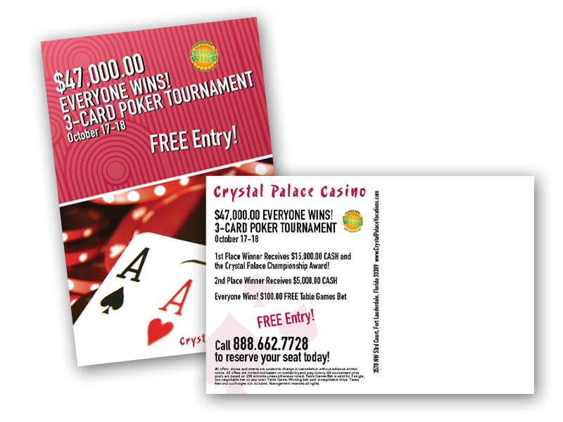 Crystal Palace Casino Postcards - 