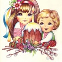Easter Greeting Card by Oksana Tsiselska