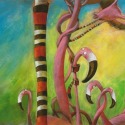 The flamingos