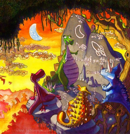 Dinosaurs on the moon by Jason Pym
