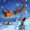 Snowman waving to Santa