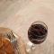 Wineglass with plate and fork