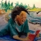  reading a book