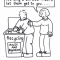 Recycling bins.