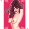 Queen of Hearts Pinup card