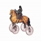 Horse on wheels