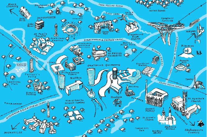 Map Of Birmingham's Secret Treasures - 