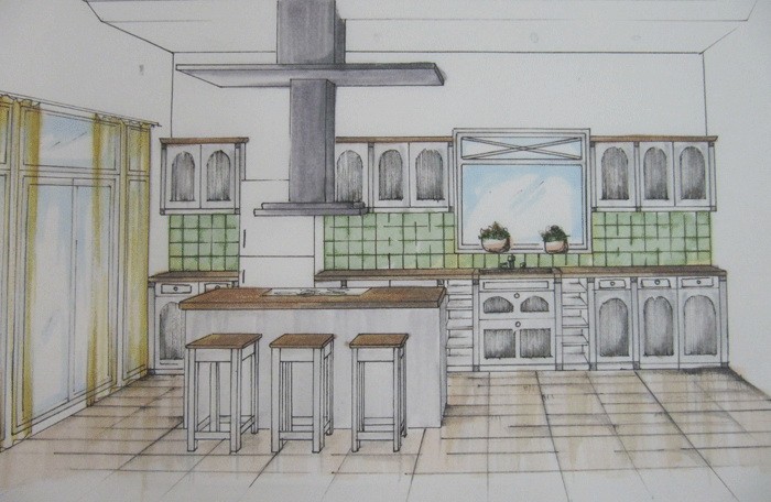 Kitchen Rendering - Markers - 