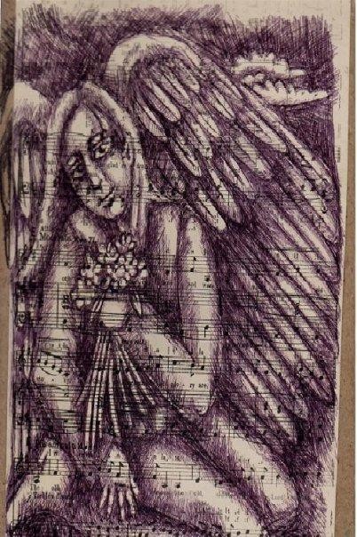Angel And Flowers - 