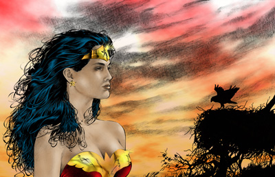 WonderWoman -- Lineart By Al Rio - 