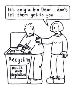 Recycling Bins. - 