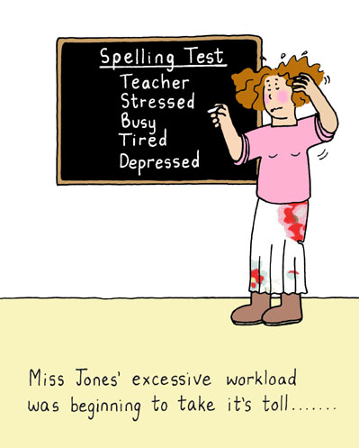 Stressed Teacher. - 
