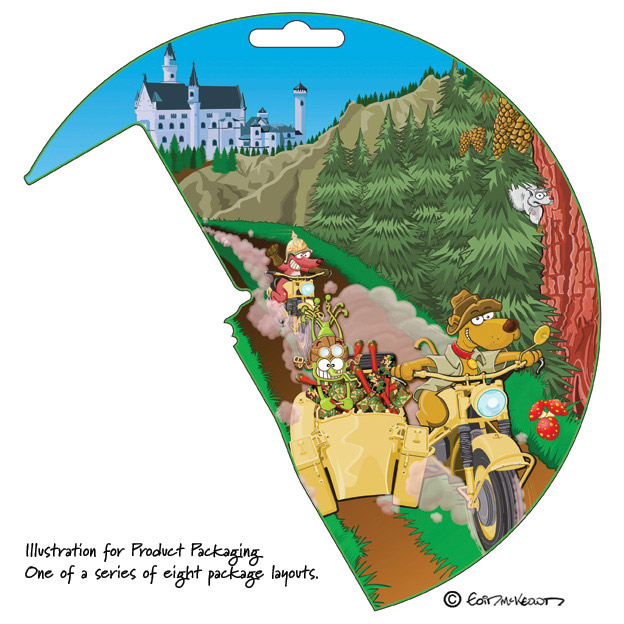 Illustrated Layout For Product Packaging - 