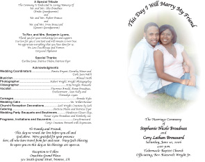 Wedding Program - 