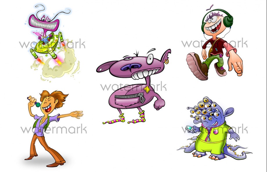 Cartoon Characters & T-shirts - 