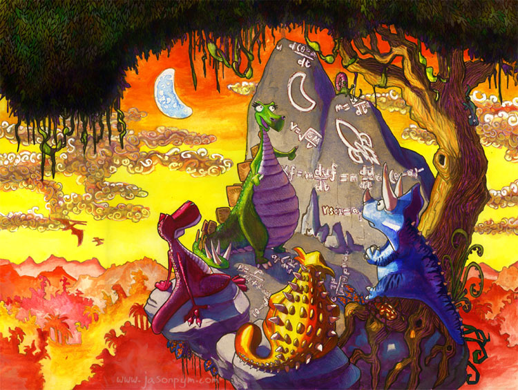 Dinosaurs On The Moon - 